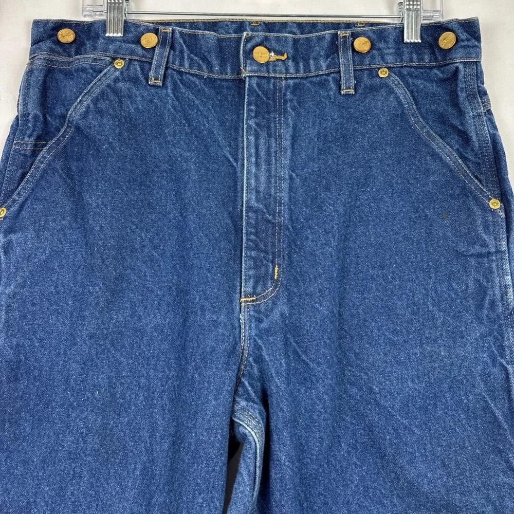 Carhartt Vintage Y2K Carpenter Jeans 36x32 Suspender Buttons Workwear Streetwear